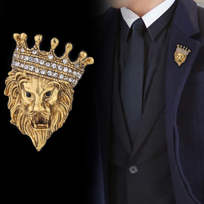 Spilla da uomo Lordly King Lion - image 0
