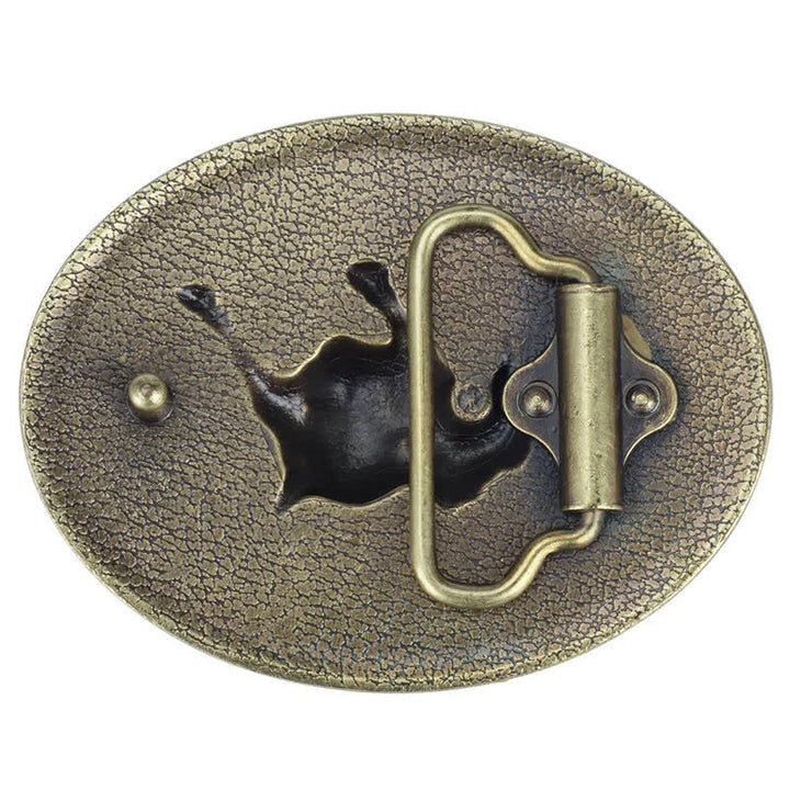 Cintura in pelle con fibbia da torero da cowboy fai da te da uomo - image 1