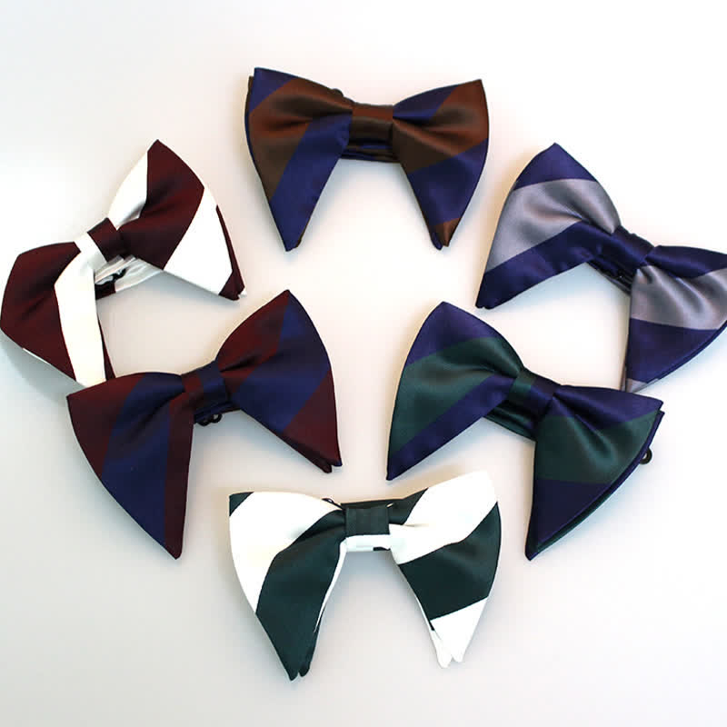 Papillon oversize a righe da college da uomo - image 0