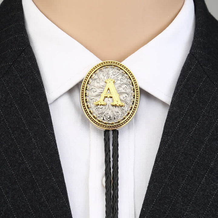 Accessorio per camicia da cowboy occidentale, alfabeto dalla A alla Z, cravatta Bolo - image 1