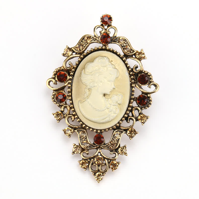Spilla cammeo Beauty Queen del Palazzo delle Donne - Oro - image 3