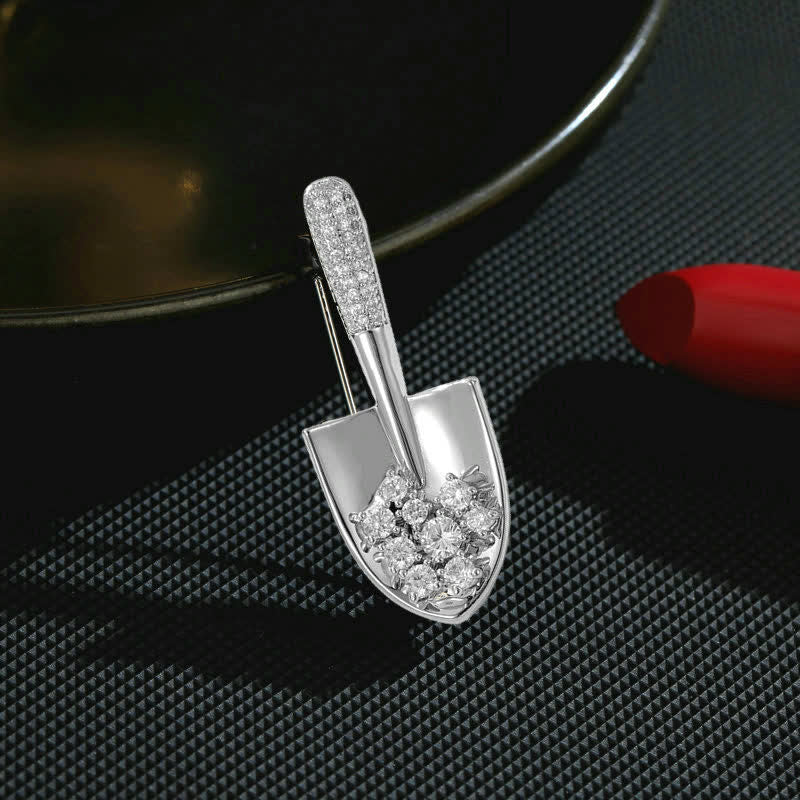 Spilla unisex placcata Mini Pala - Argento - image 4