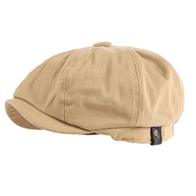 Berretto ottagonale in cotone stile newsboy britannico - image 12