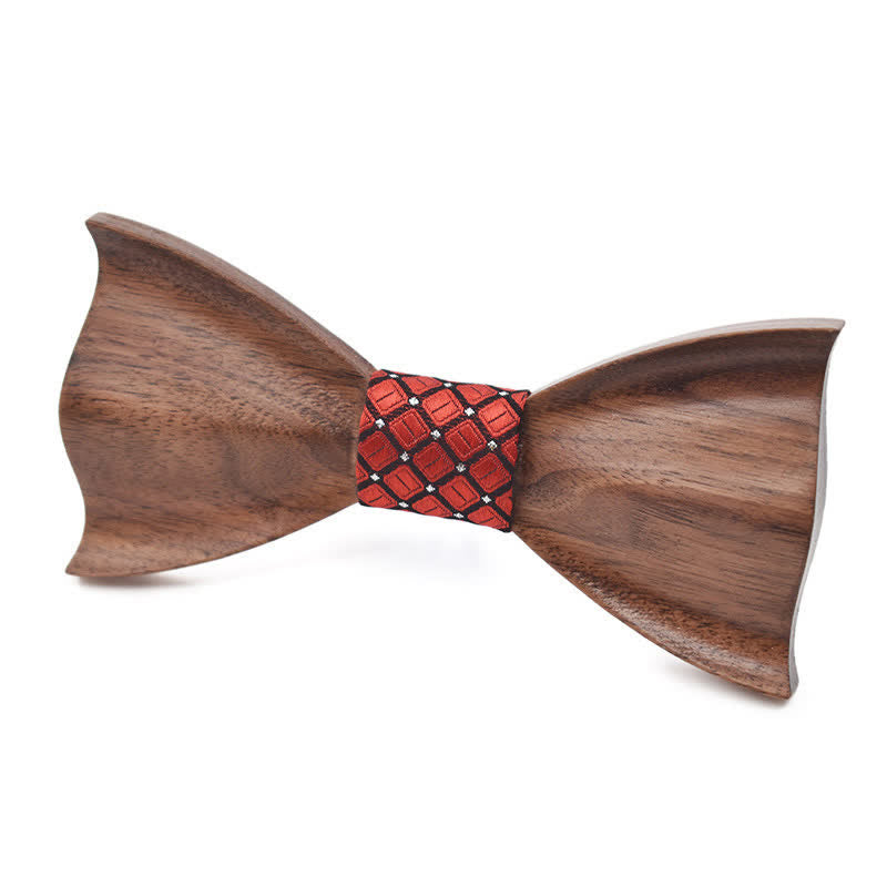 Papillon classico in legno d'acero da uomo - Nero #8 - image 9