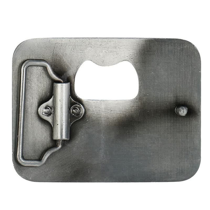 Cintura in pelle con fibbia apribottiglie fai da te da uomo - image 1