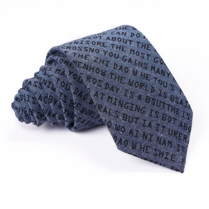 Cravatta casual creativa da uomo con lettere inglesi - Marina Militare - image 13