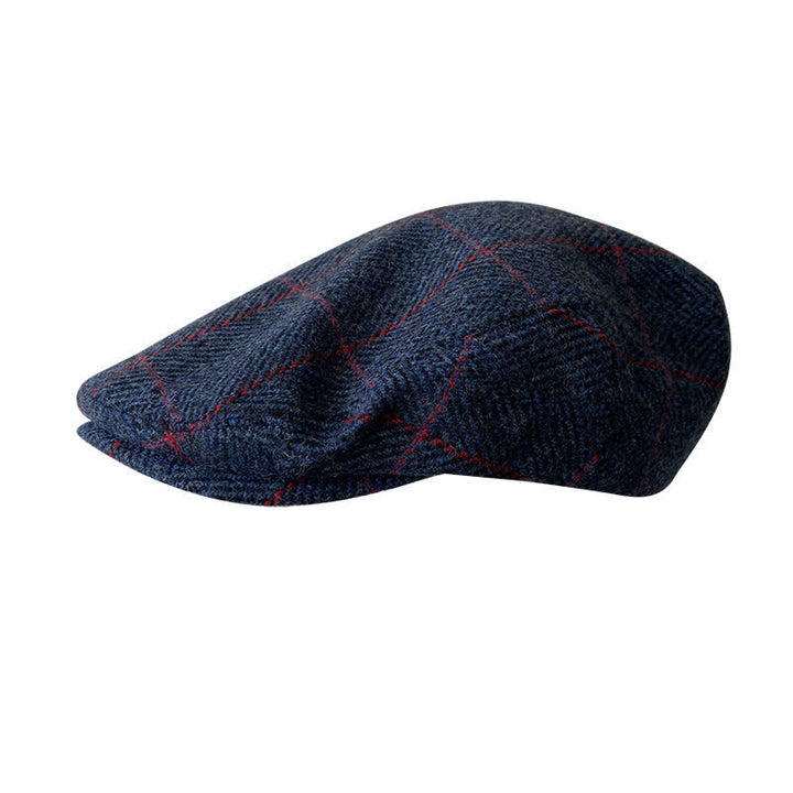 Berretto basco scozzese rosso blu scuro di campagna - Blu scuro - L (23 1/4"-23 5/8") - image 0