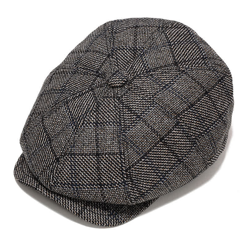 Classico berretto piatto da giornalaio con paraorecchie - Caffè scuro - Regolabile (circa 22"-23 5/8") - image 16