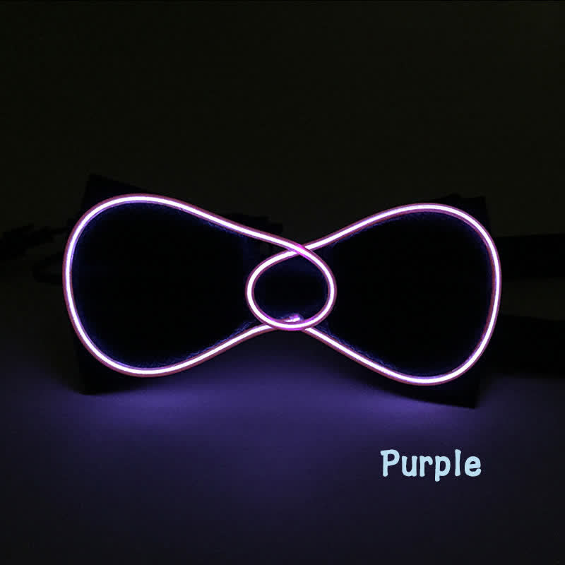 Papillon luminoso a LED rotondo lampeggiante - Viola - image 3