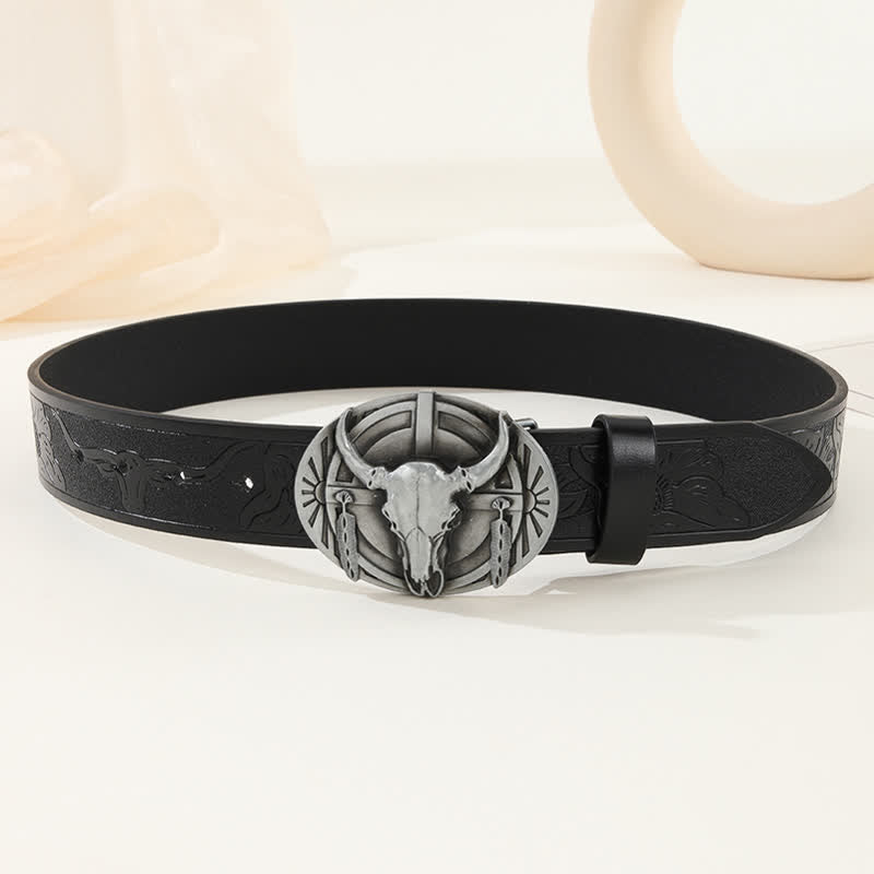 Cintura in pelle Mad Bull incisa da uomo - image 12