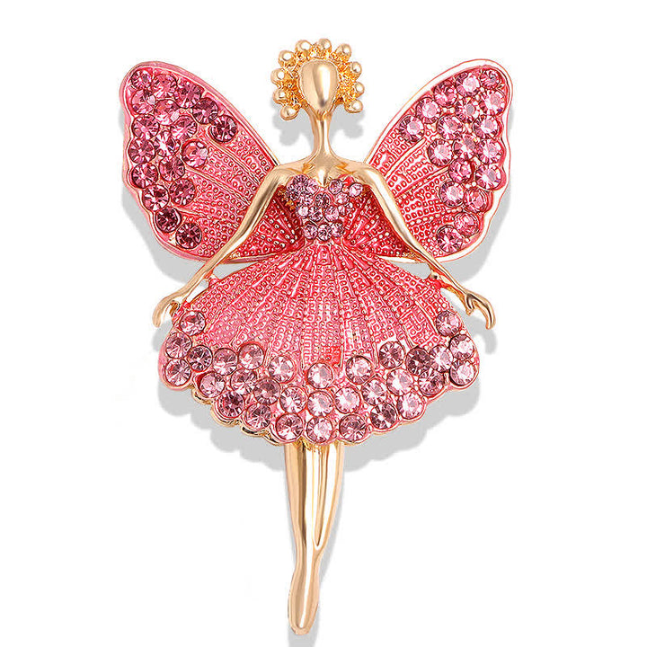Spilla ballerina da donna con abito scintillante e delicato - Rosa - image 5
