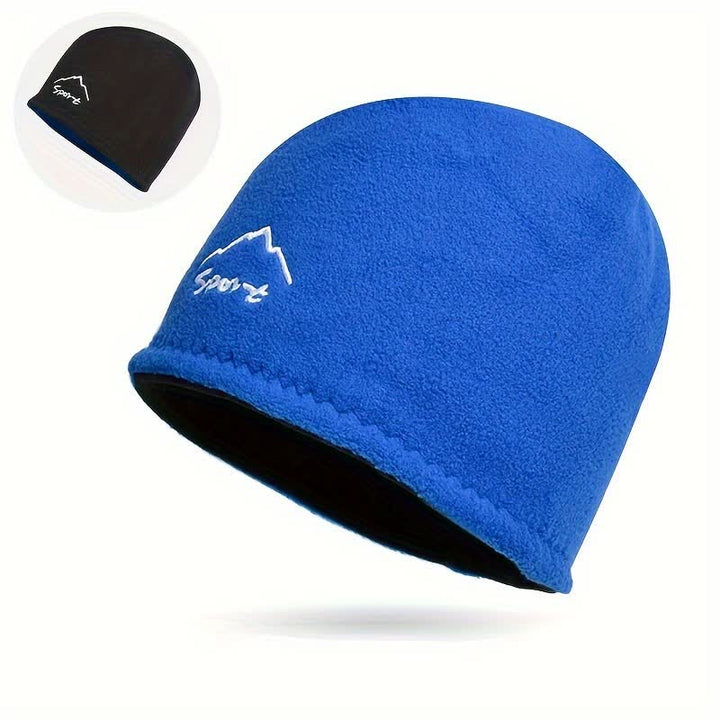 Cappello caldo reversibile in pile polare antivento - Blu - Regolabile (21 5/8"-23 5/8") - image 1