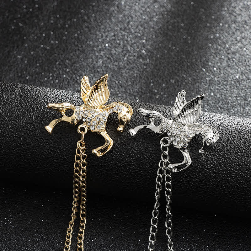 Spilla vintage con nappa Pegaso da uomo - image 1