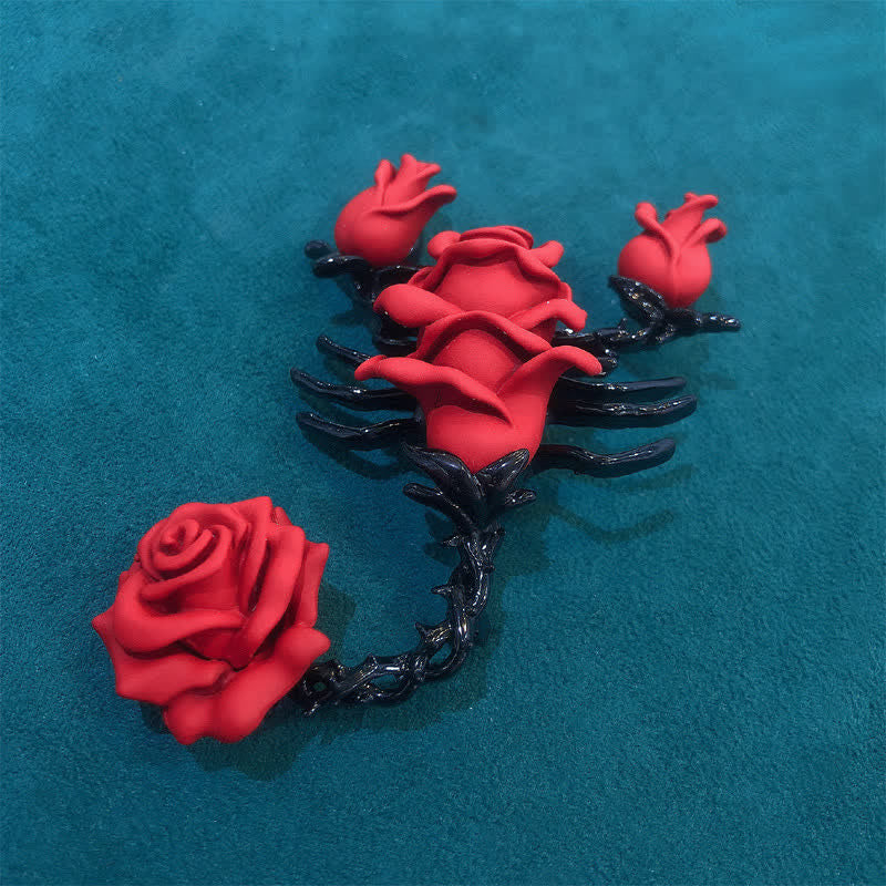 Spilla a forma di rosa scorpione con personalità maschile - image 3