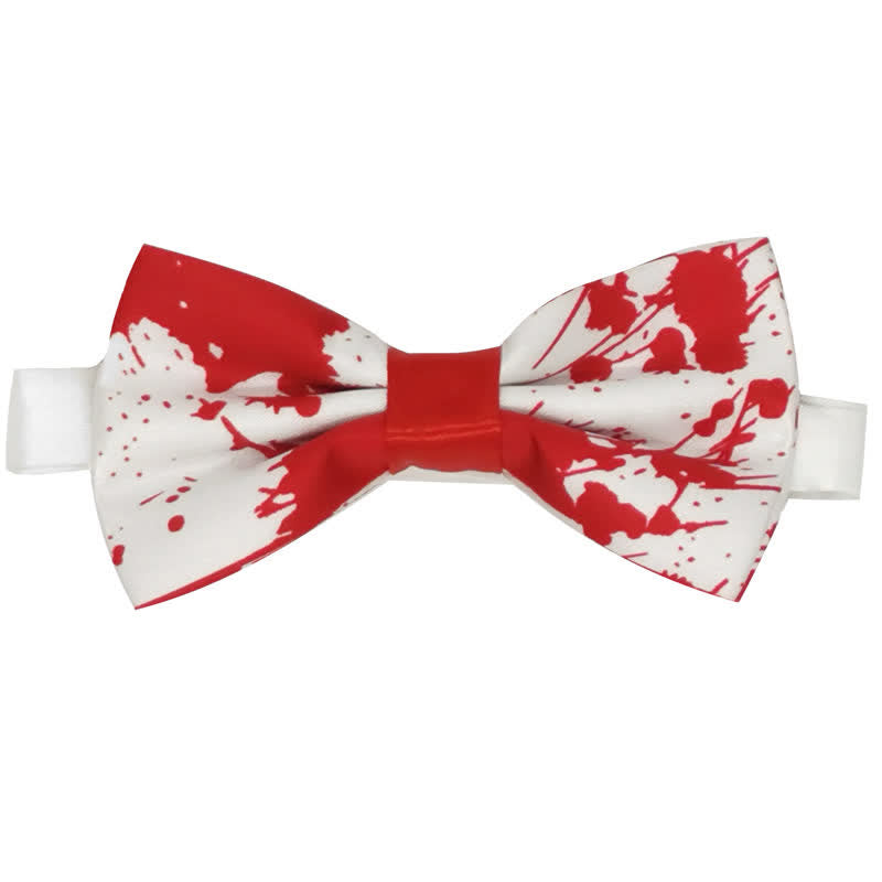 Papillon da uomo con teschio macchiato di sangue per Halloween - Stile n. 1 - image 1
