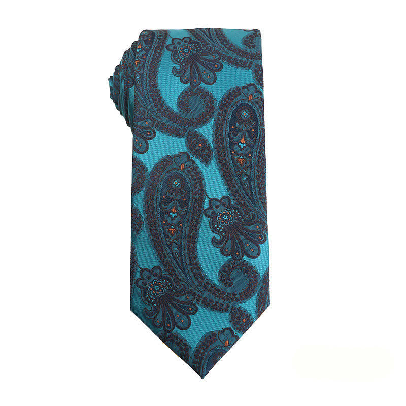 Cravatta da uomo Business Lake Blue Series - Paisley - image 3