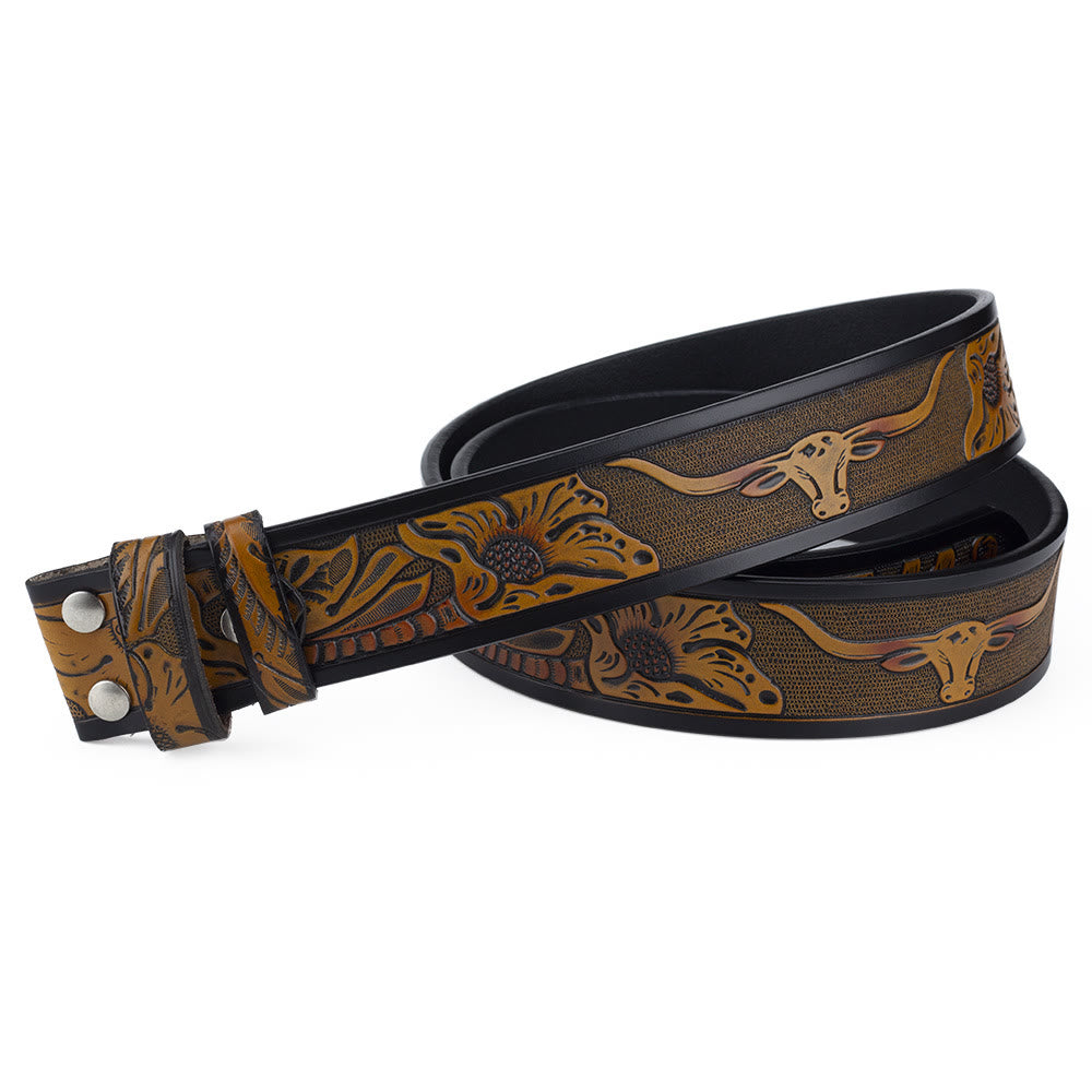 Cintura in pelle con fibbia da cowboy con bandiera americana fai da te da uomo - image 17
