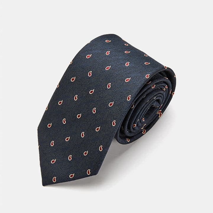 Cravatta da uomo di lusso con motivo micro paisley - Marina Militare - image 8