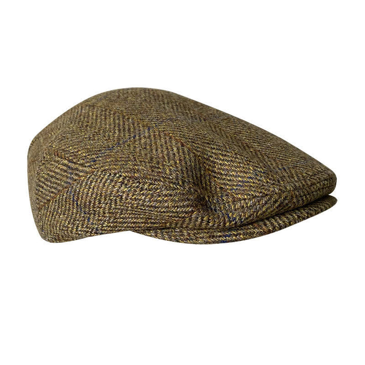 Berretto piatto in tweed a spina di pesce - Marrone olivastro - L (23 1/4"-23 5/8") - image 10