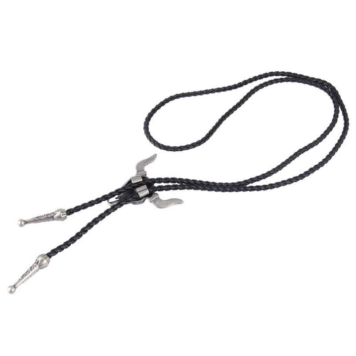 Cravatta Bolo Vintage in Stile Nativo con Testa di Toro - image 12