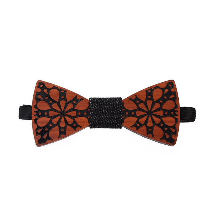 Papillon in legno floreale maestoso da uomo - image 0