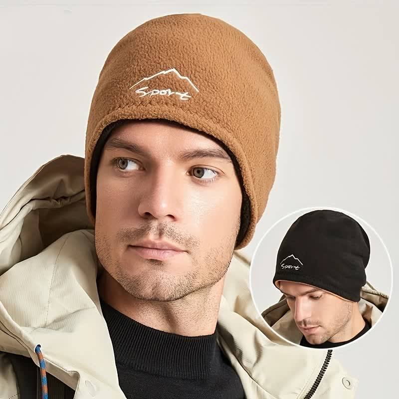 Cappello caldo reversibile in pile polare antivento - image 4