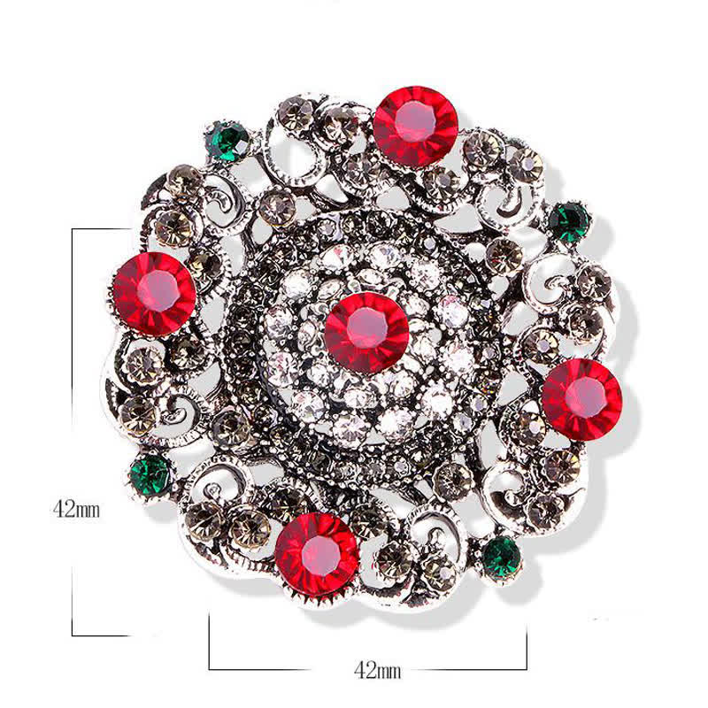 Spilla da donna con fiore cavo in stile barocco - image 4