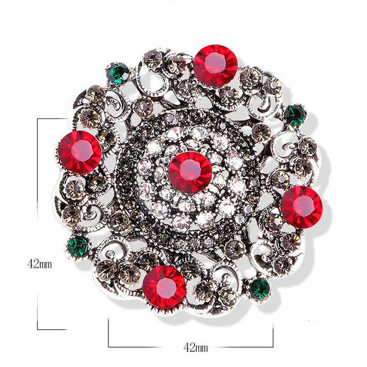 Spilla da donna con fiore cavo in stile barocco - image 4