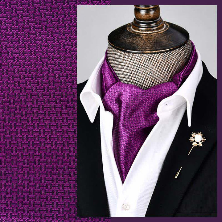 Cravatta Ascot Geometry Modern Grandeur DarkMagenta - Magenta scuro - image 0