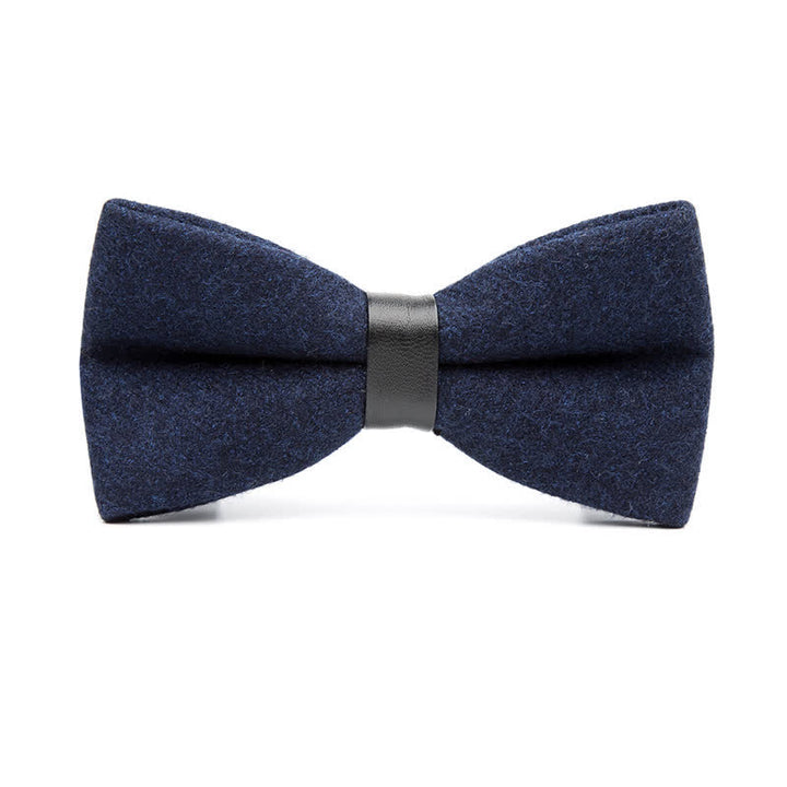 Papillon vintage in lana tinta unita da uomo - Marina Militare - image 7