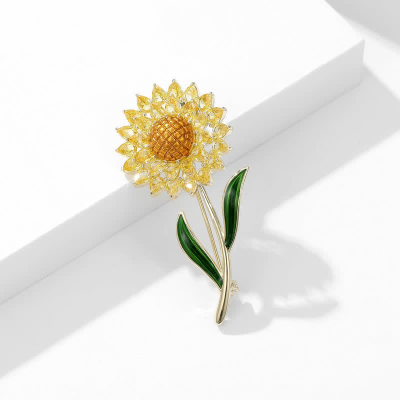 Spilla Girasole in Oro da Donna - image 5