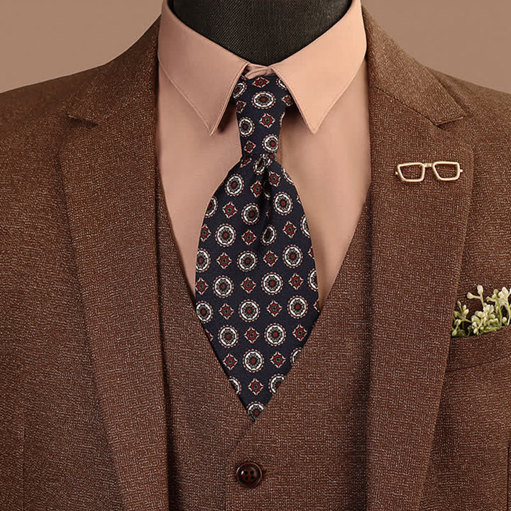 Cravatta da uomo con motivi geometrici retrò-pop - image 0