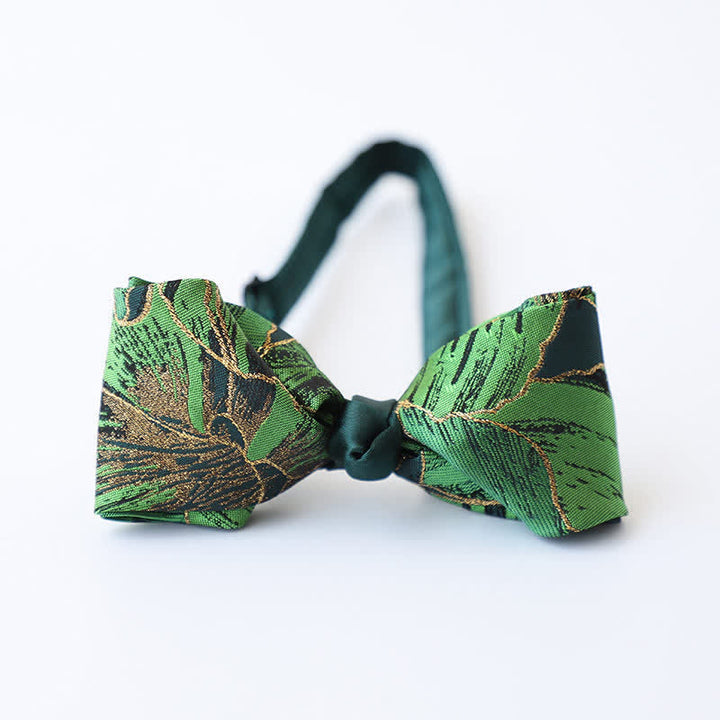 Papillon Koi color oro della serie verde da uomo - Stile n. 2 - image 5