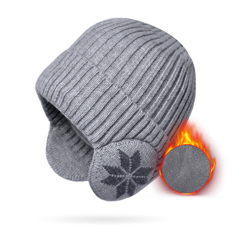 Cappello invernale unisex caldo e spesso lavorato a maglia - Grigio - Regolabile (21 5/8"-23 5/8") - image 10