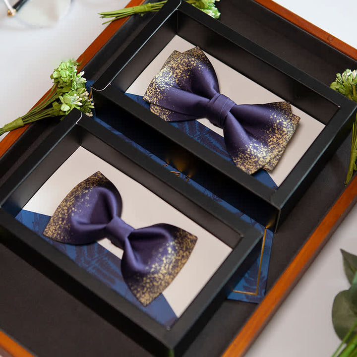 Papillon da uomo Violet Resplendent Night Sky - image 2