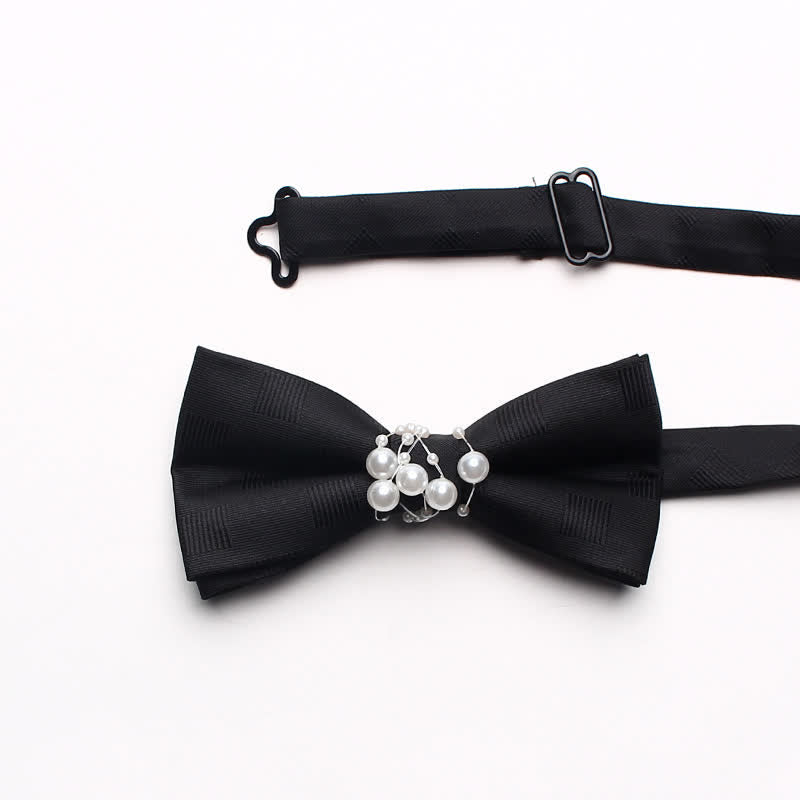 Papillon da uomo con perle nere - image 13