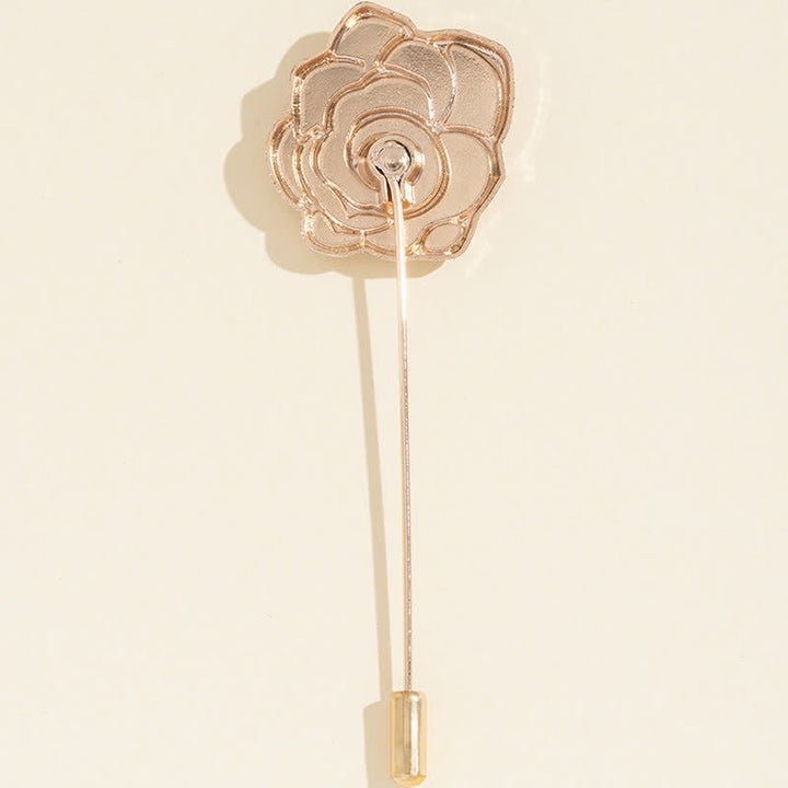 Spilla da donna con fiore di rosa nera - image 4