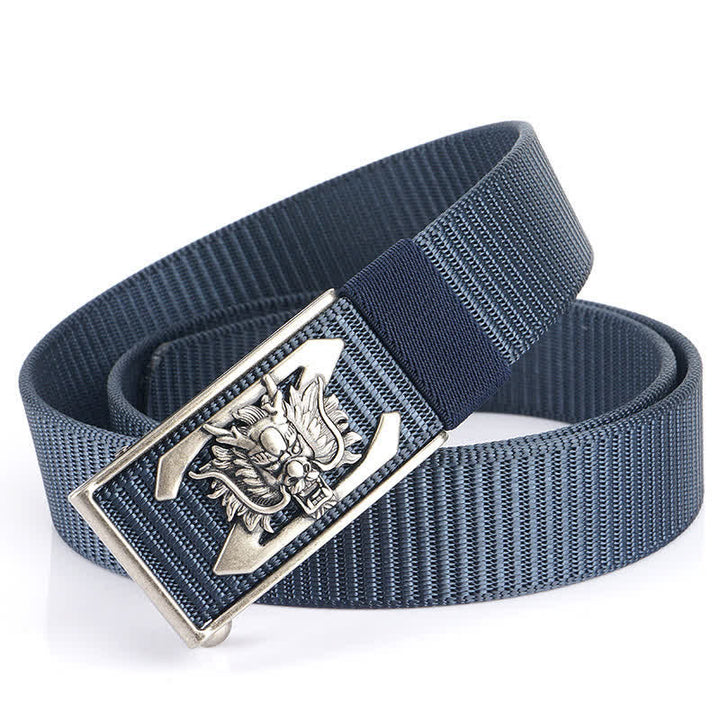 Cintura in nylon con lettera Z Mighty Dragon da uomo - Blu / Argento - 48" - image 17