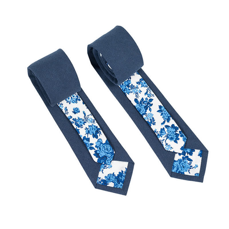 Cravatta da uomo con motivo patchwork floreale a quadri - Marina Militare - image 14