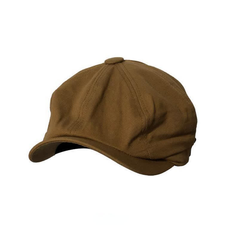 Berretto ottagonale in cotone stile newsboy britannico - image 3