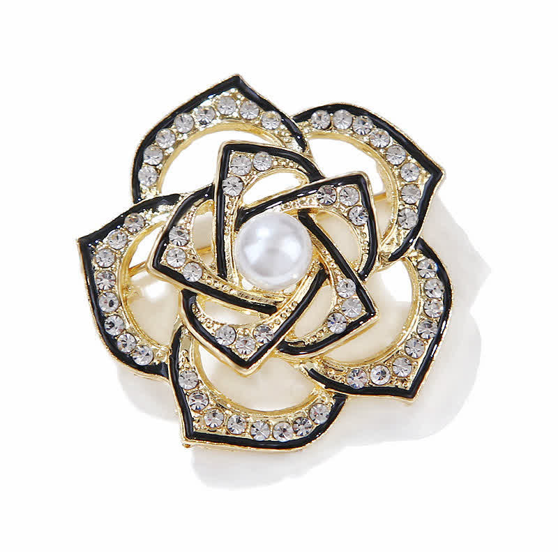 Spilla decorativa da donna con camelia cava - image 7