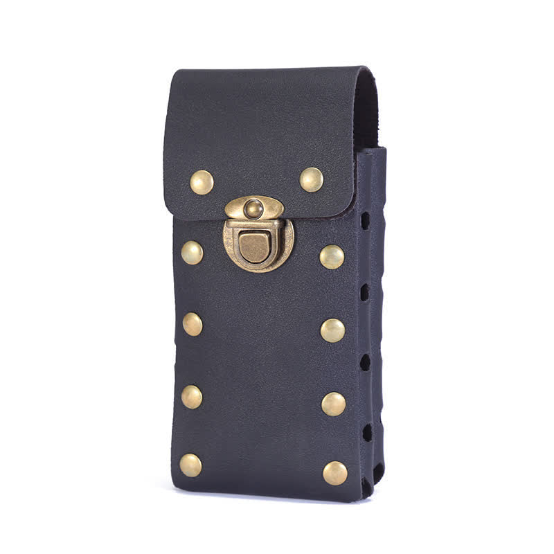 Borsa a tracolla con custodia per telefono verticale a doppio strato - Nero - image 6