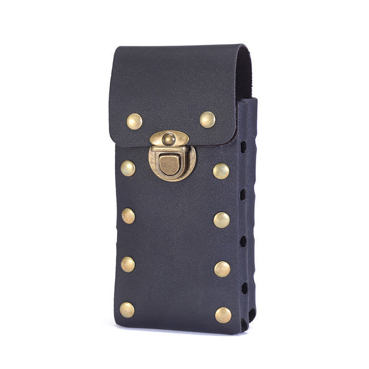 Borsa a tracolla con custodia per telefono verticale a doppio strato - Nero - image 6