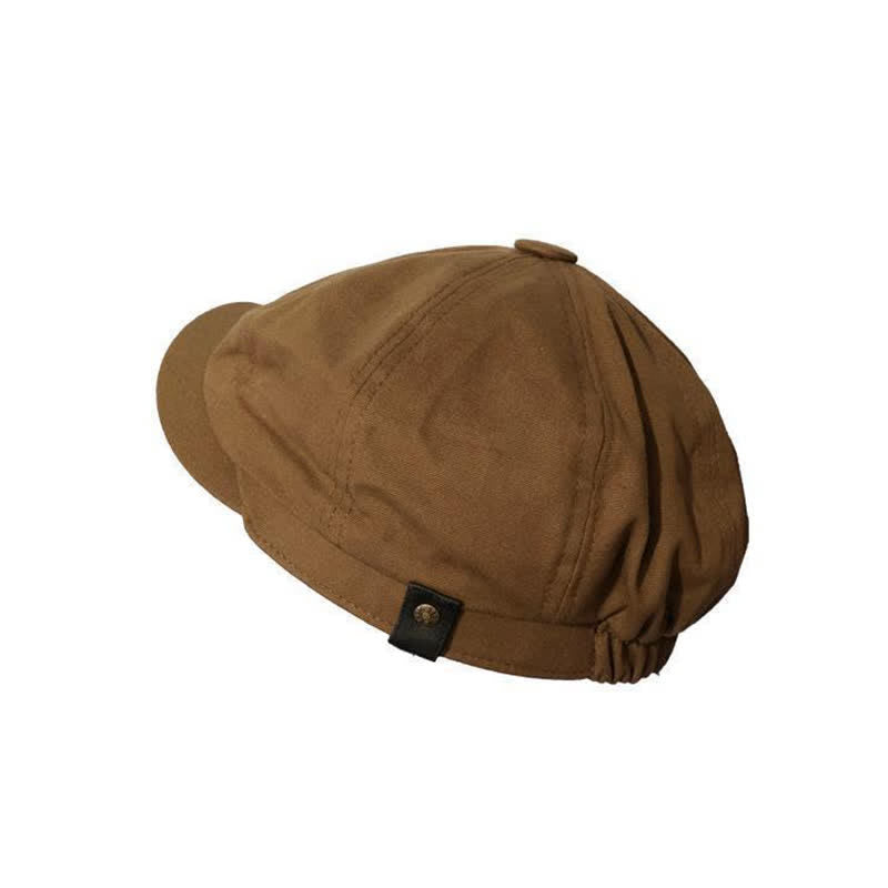 Berretto ottagonale in cotone stile newsboy britannico - image 6
