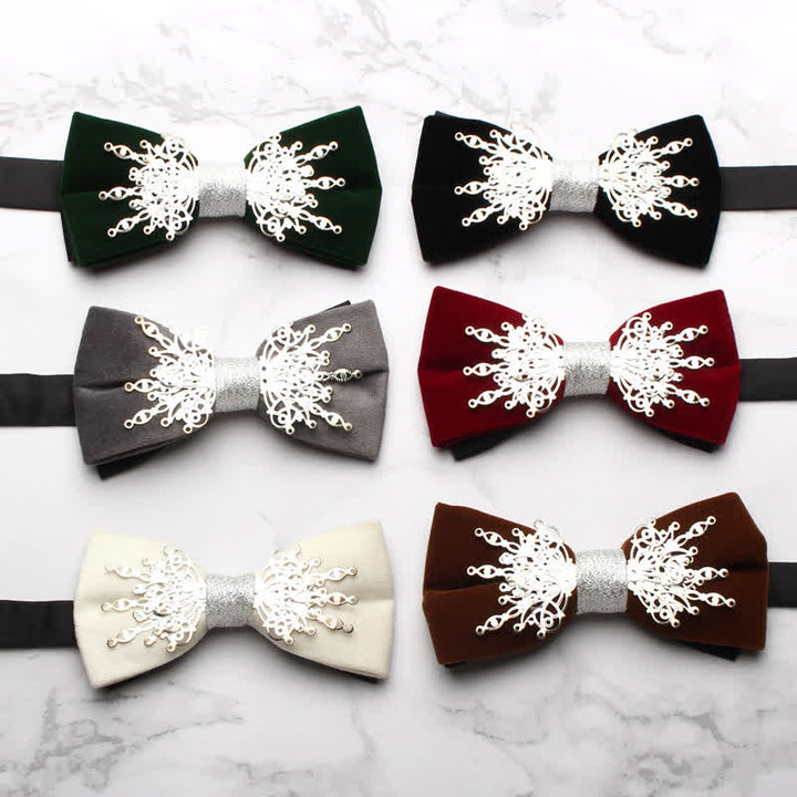 Papillon in velluto con motivo a mosaico Bling Sunburst da uomo - image 13
