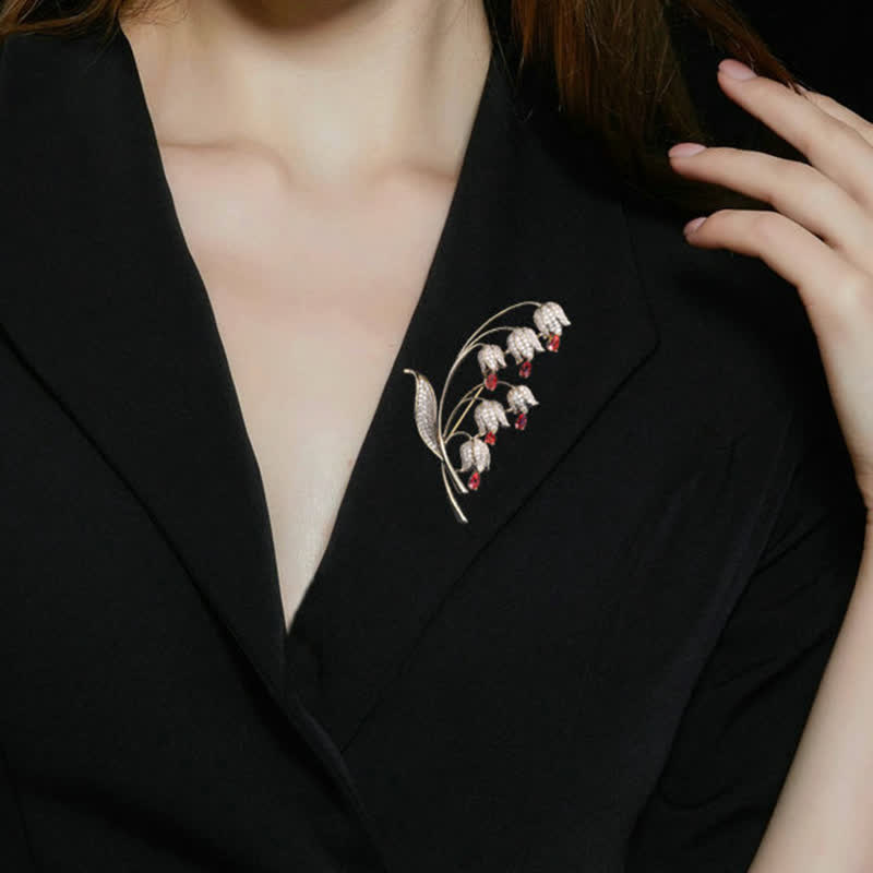 Spilla da donna con mughetto - image 10