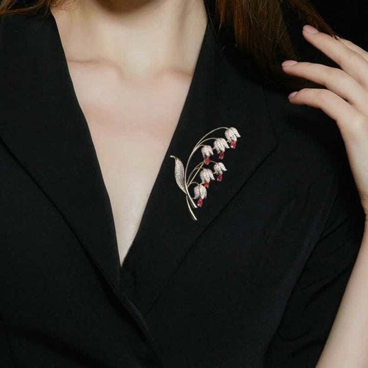 Spilla da donna con mughetto - image 10