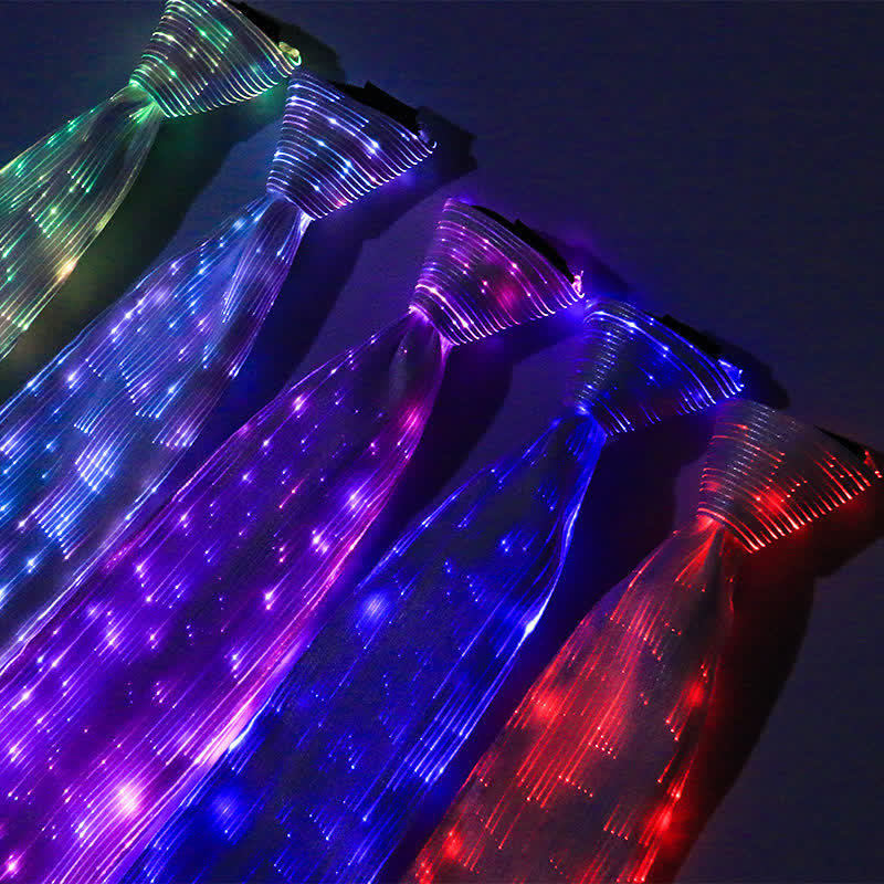 Cravatta luminosa futuristica in fibra ottica - image 0