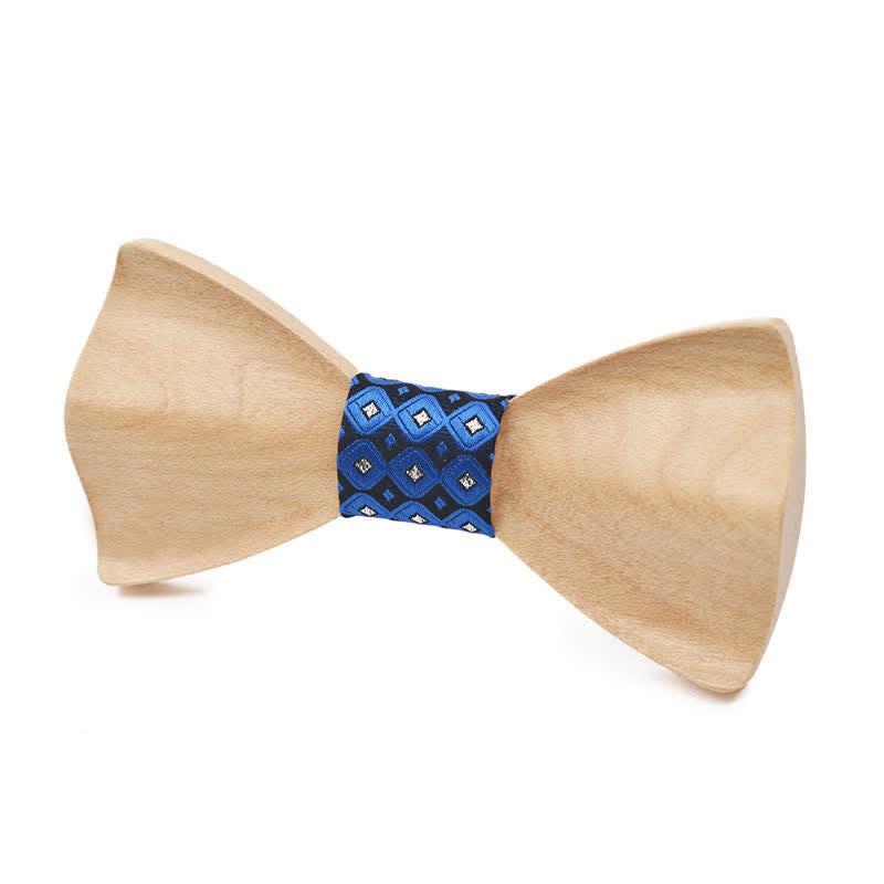 Papillon classico in legno d'acero da uomo - Bianco #3 - image 15