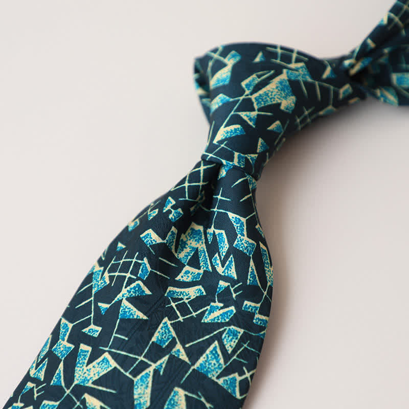 Cravatta da uomo con pittura astratta classica - Stile n. 12 - image 14